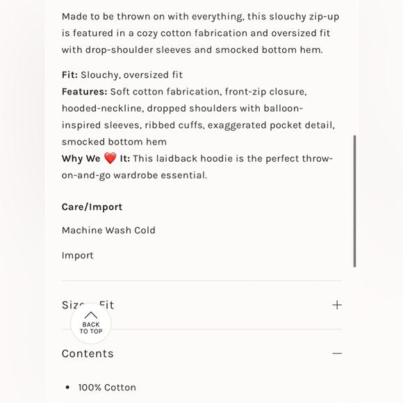 Free People Lucky Zip-Up Size Large NWT - Picture 4 of 14